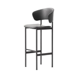 Plan Bar + Counter Stool with Armrest: Bar + Black