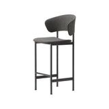 Plan Bar + Counter Stool with Armrest: Counter + Black