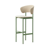Plan Bar + Counter Stool with Armrest: Bar + Modernist Green