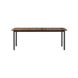 Plan Extendable Table: Smoked Oiled Oak + Black