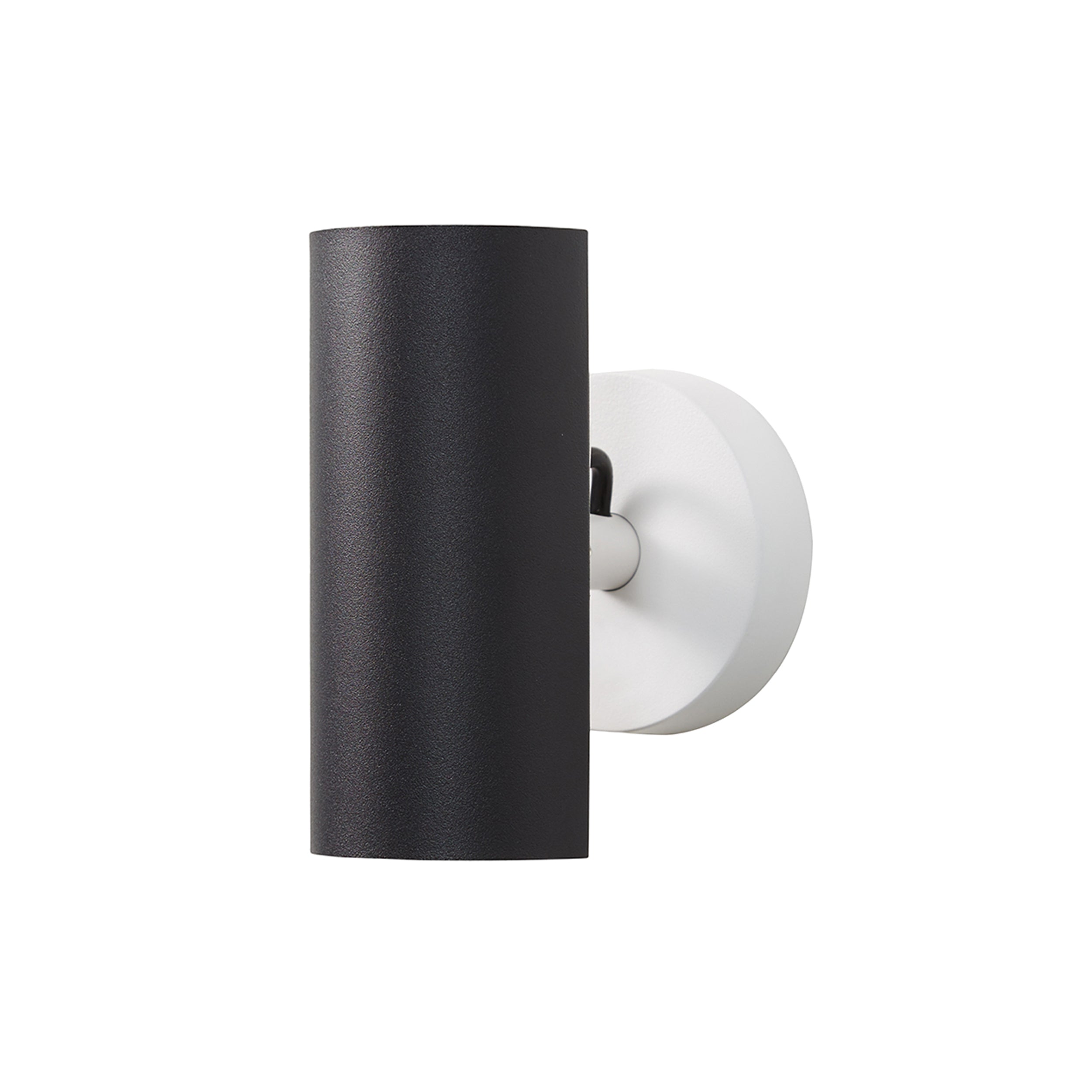 Brim Sconce: Round + Without Switch + Matt Black + Matt White