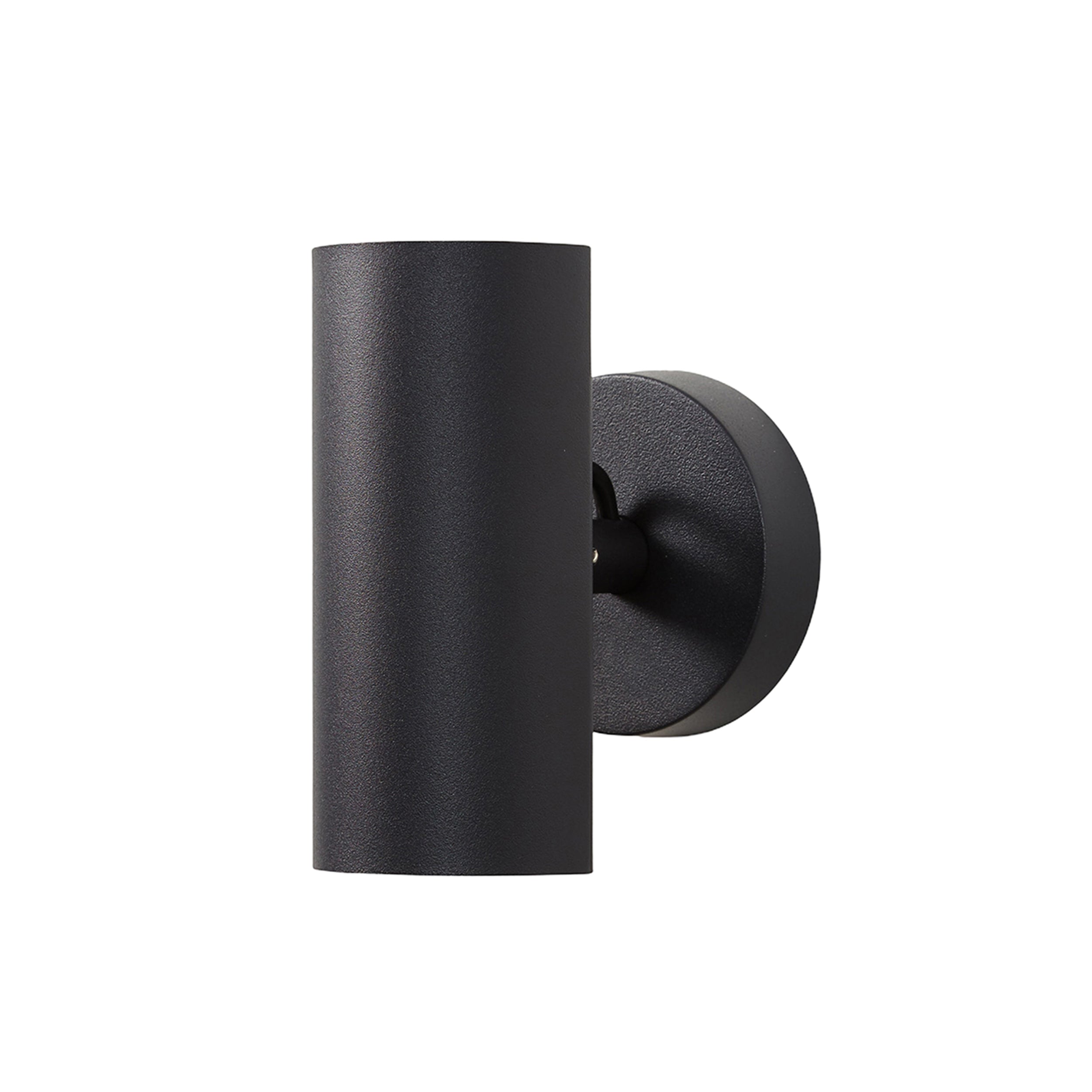 Brim Sconce: Round + Without Switch + Matt Black