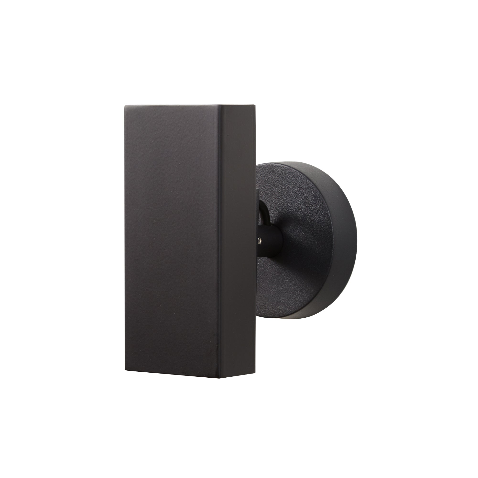 Brim Sconce: Square + Without Switch + Matt Black