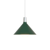 Bower Pendant Light: Medium - 13.8 + Green+ With Sphere IV