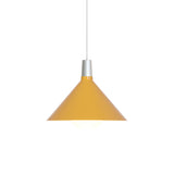 Bower Pendant Light: Medium - 13.8 + Yellow + With Sphere IV