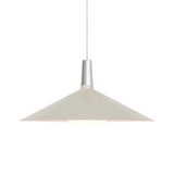 Bower Pendant Light: Large - 23.6 + White + With Oval II