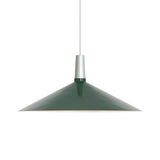Bower Pendant Light: Large - 23.6 + Green + Without Bulb