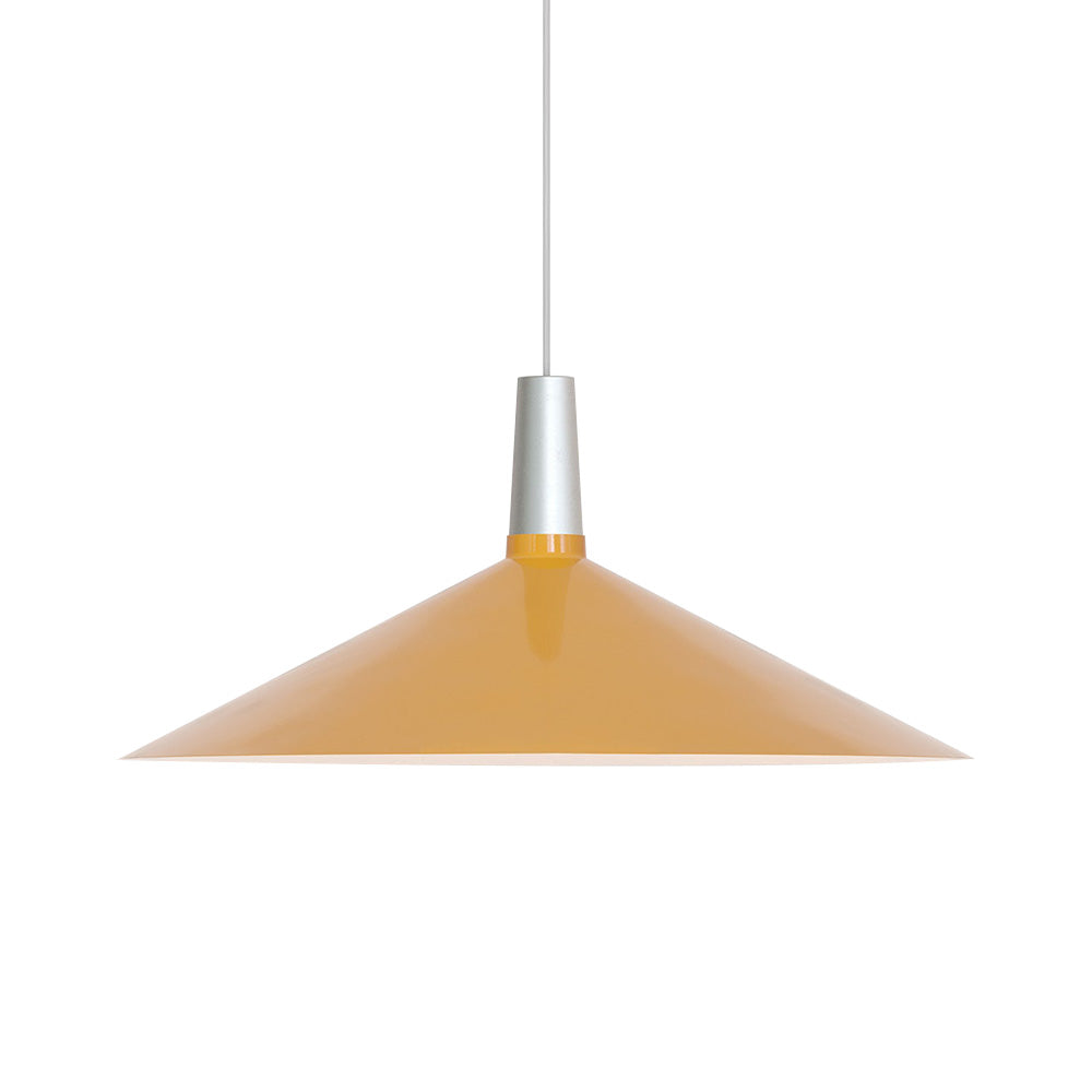 Bower Pendant Light: Large - 23.6 + Yellow + Without Bulb