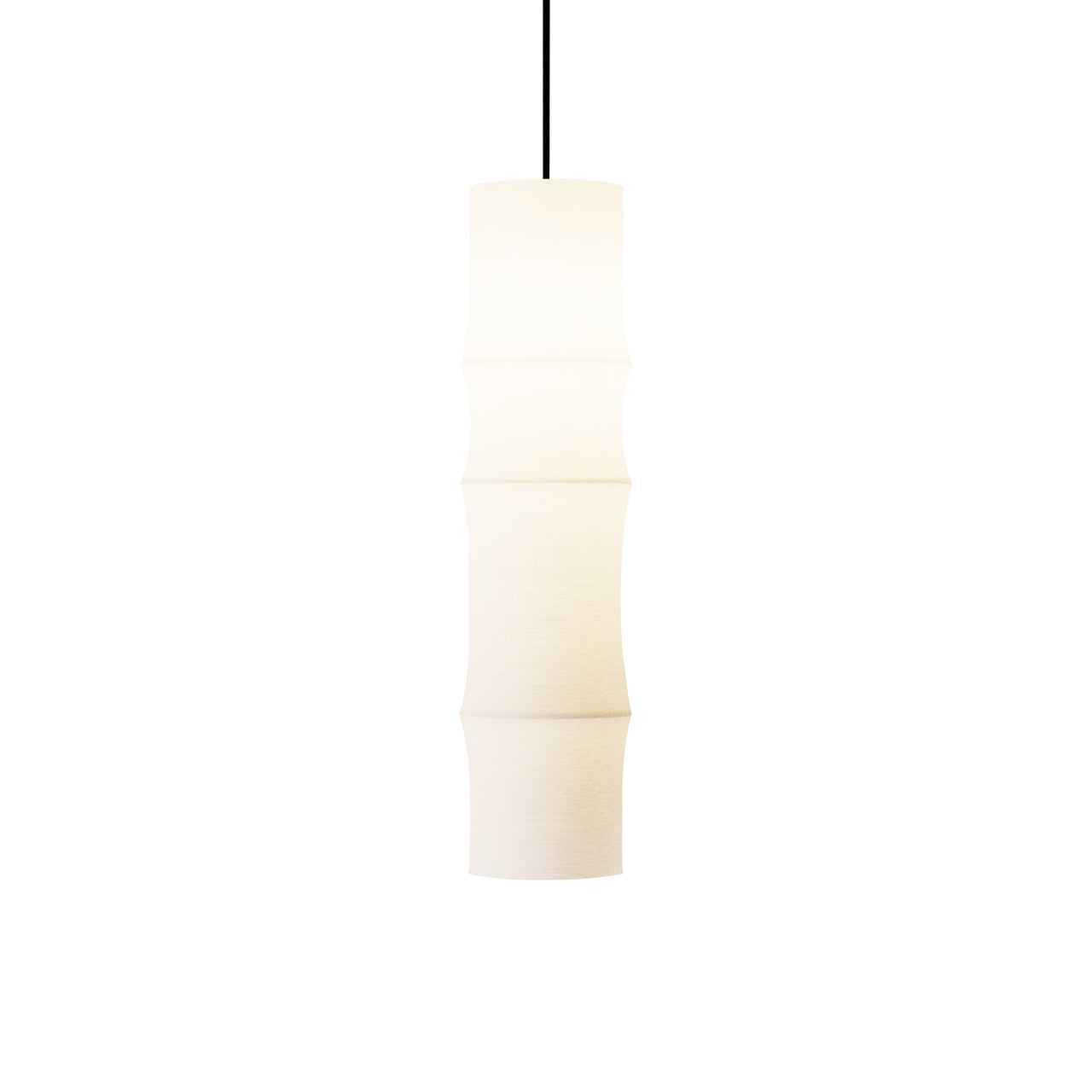 Bamboo Pendant Light: High + Black