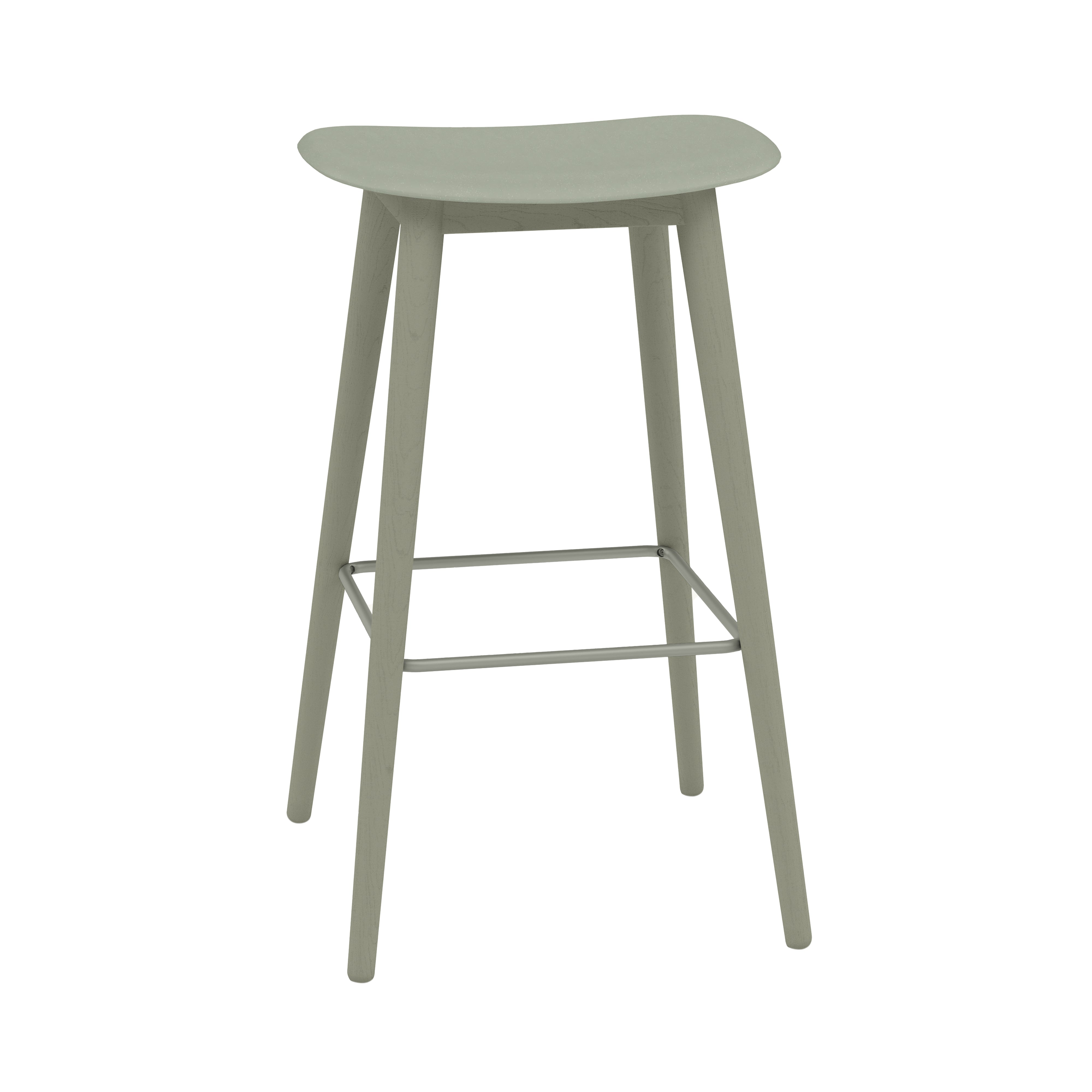 Fiber Bar + Counter Stool: Wood Base + 
Bar + Dusty Green + Dusty Green