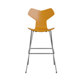 Grand Prix Bar + Counter Stool: Bar + Burnt Yellow Lacquered Veneer