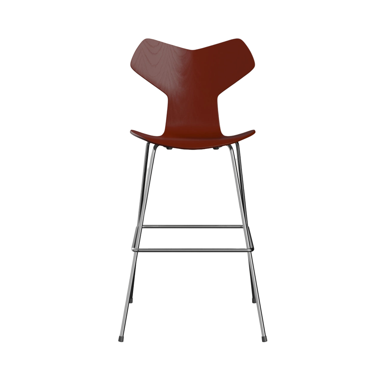 Grand Prix Bar + Counter Stool: Bar + Venetian Red Lacquered Veneer