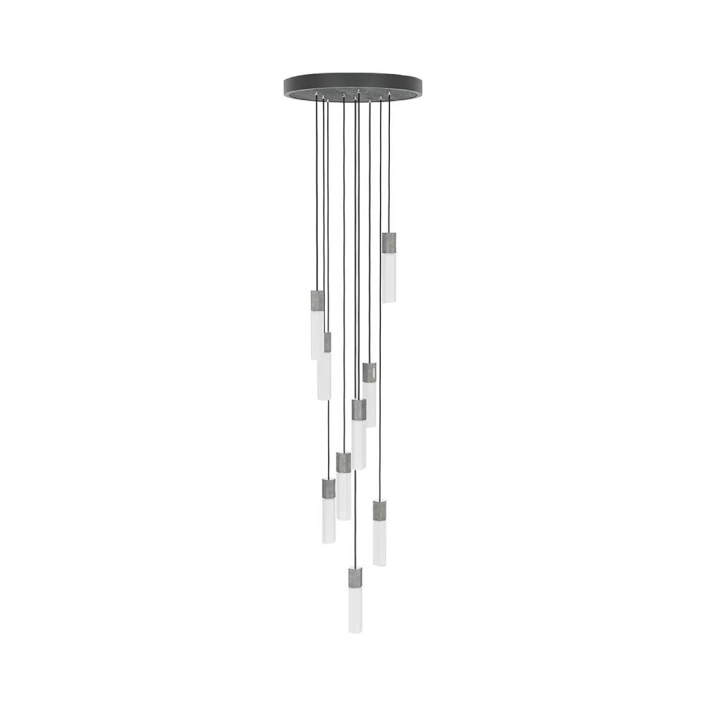 Basalt Nine Pendant: Stainless Steel