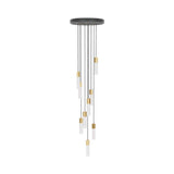 Basalt Nine Pendant: Brass