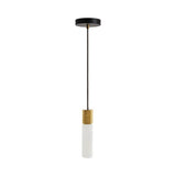 Basalt Single Pendant: Brass