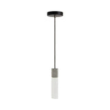 Basalt Single Pendant: Stainless Steel
