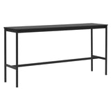 Base High Table: 190 + Low + Narrow + Black + Black Laminate + Black ABS Edge