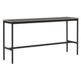 Base High Table: 190 + Low + Narrow + Black + Black Nanolaminate + Plywood Edge