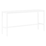 Base High Table: 190 + Low + Narrow + White + White Laminate + White ABS Edge