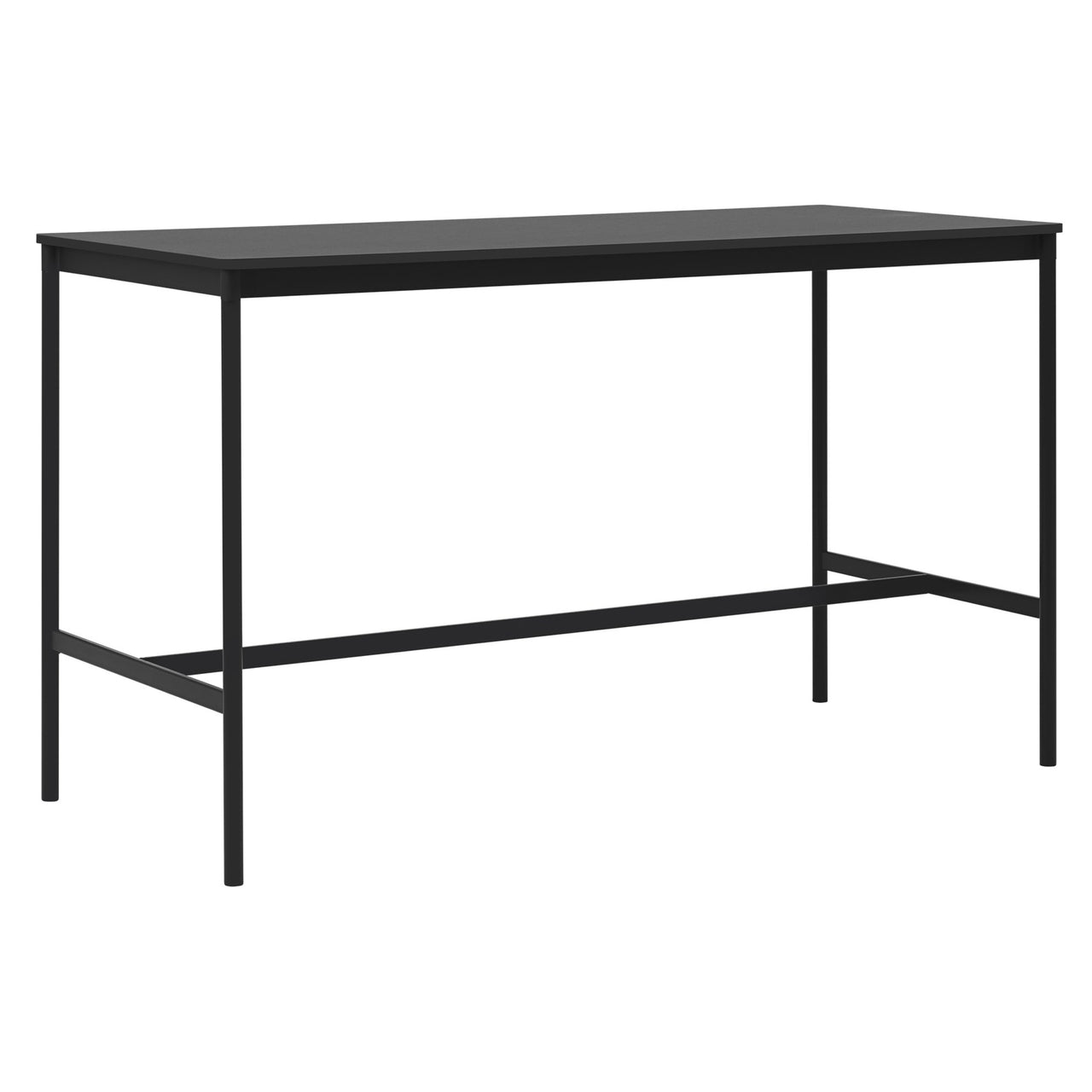 Base High Table: 190 + High + Wide + Black + Black Laminate + Black ABS Edge