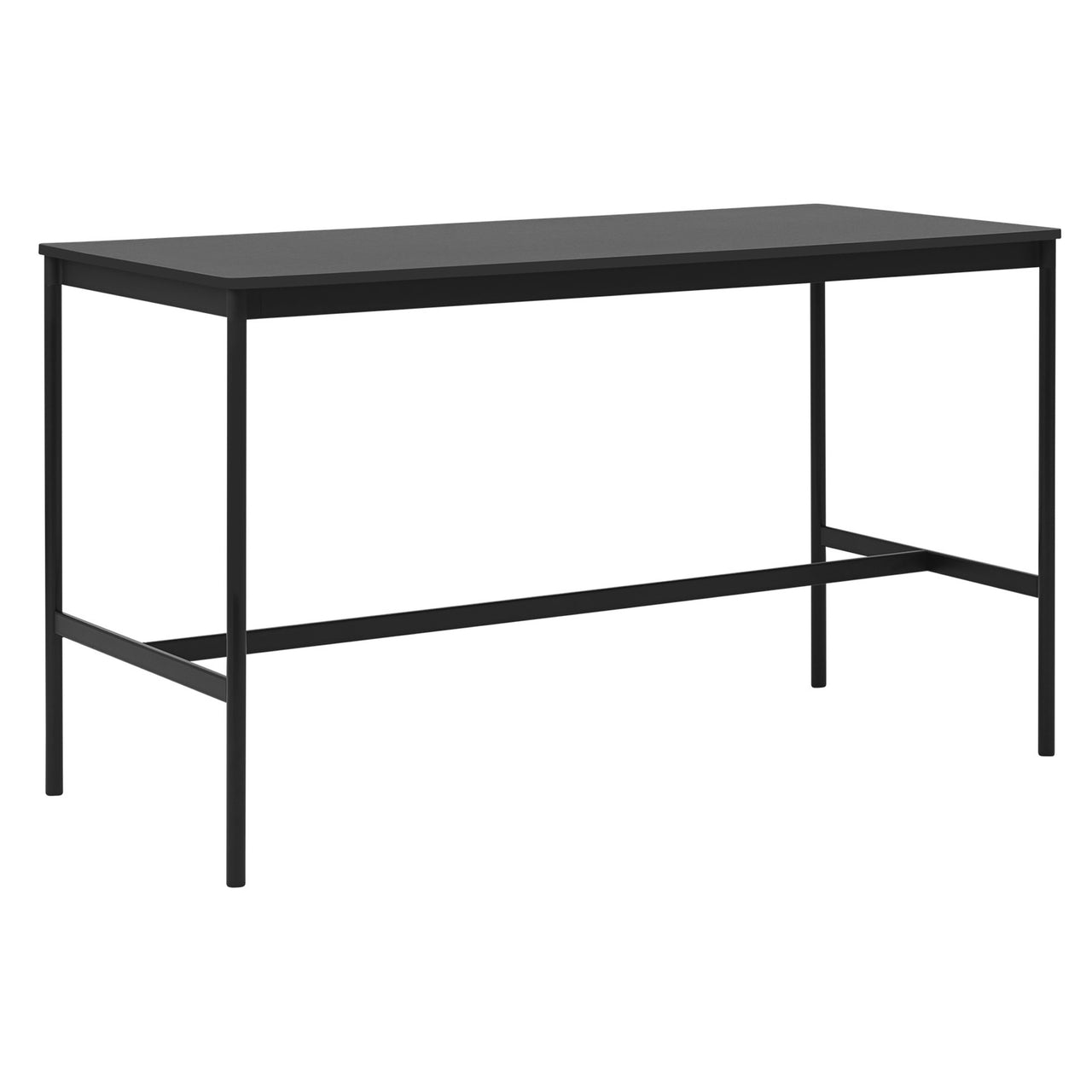 Base High Table: 190 + Low + Wide + Black + Black Laminate + Black ABS Edge