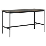Base High Table: 190 + Low + Wide + Black + Black Laminate + Plywood Edge