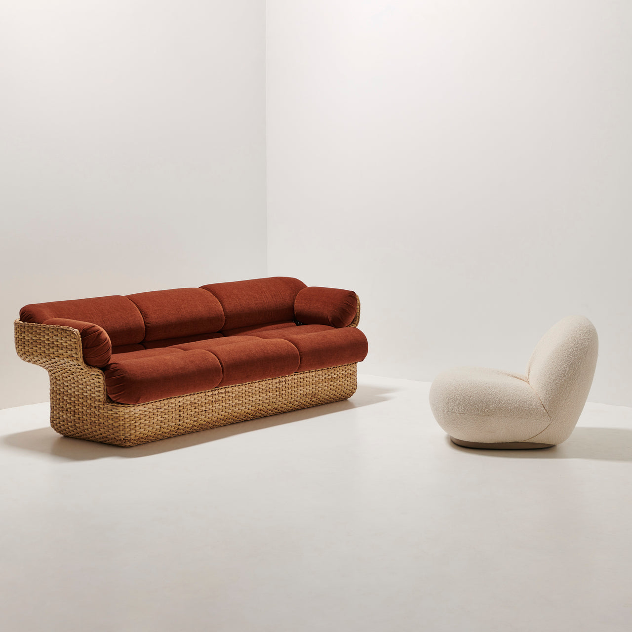Basket 3 Seater Sofa: LS
