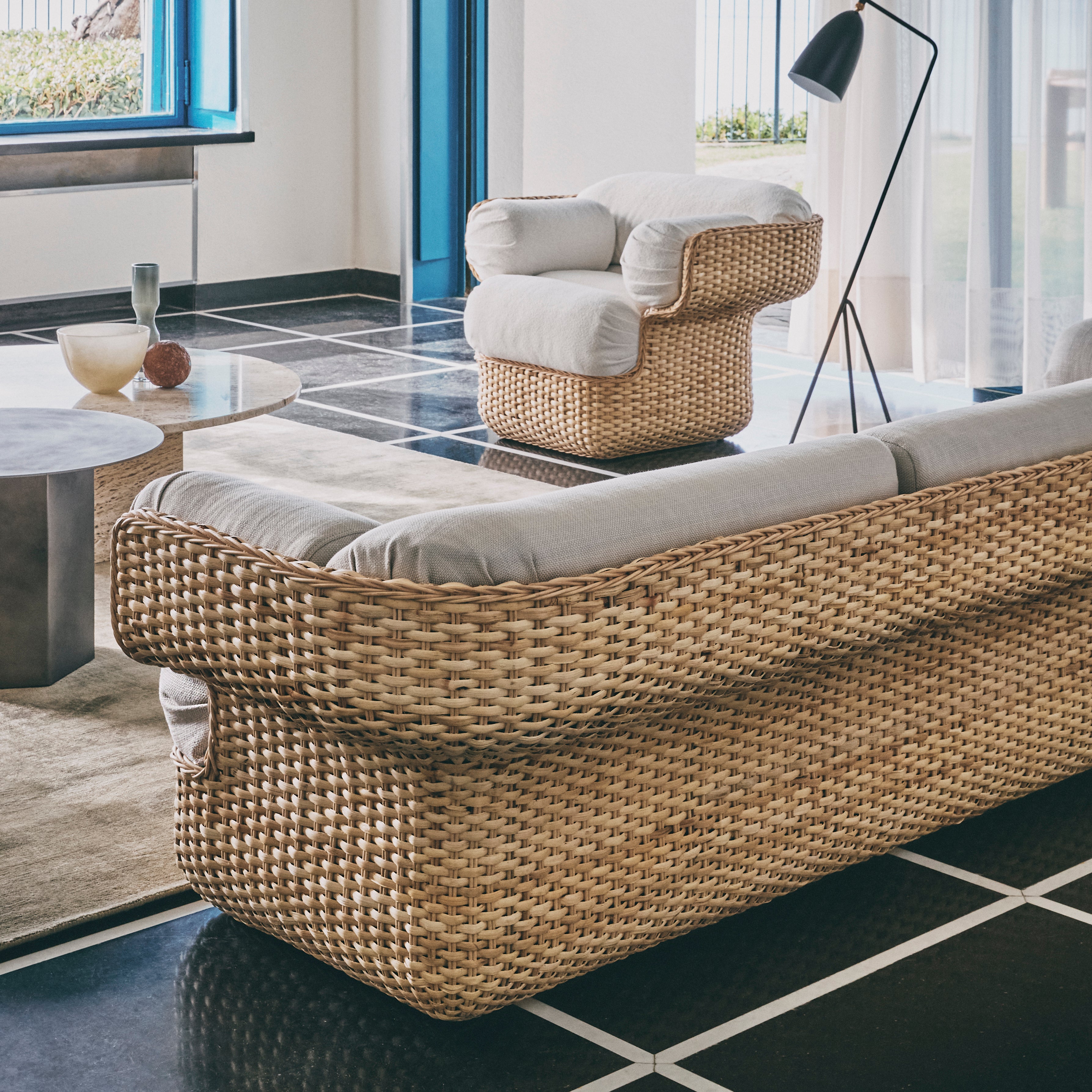 Basket 3 Seater Sofa: LS