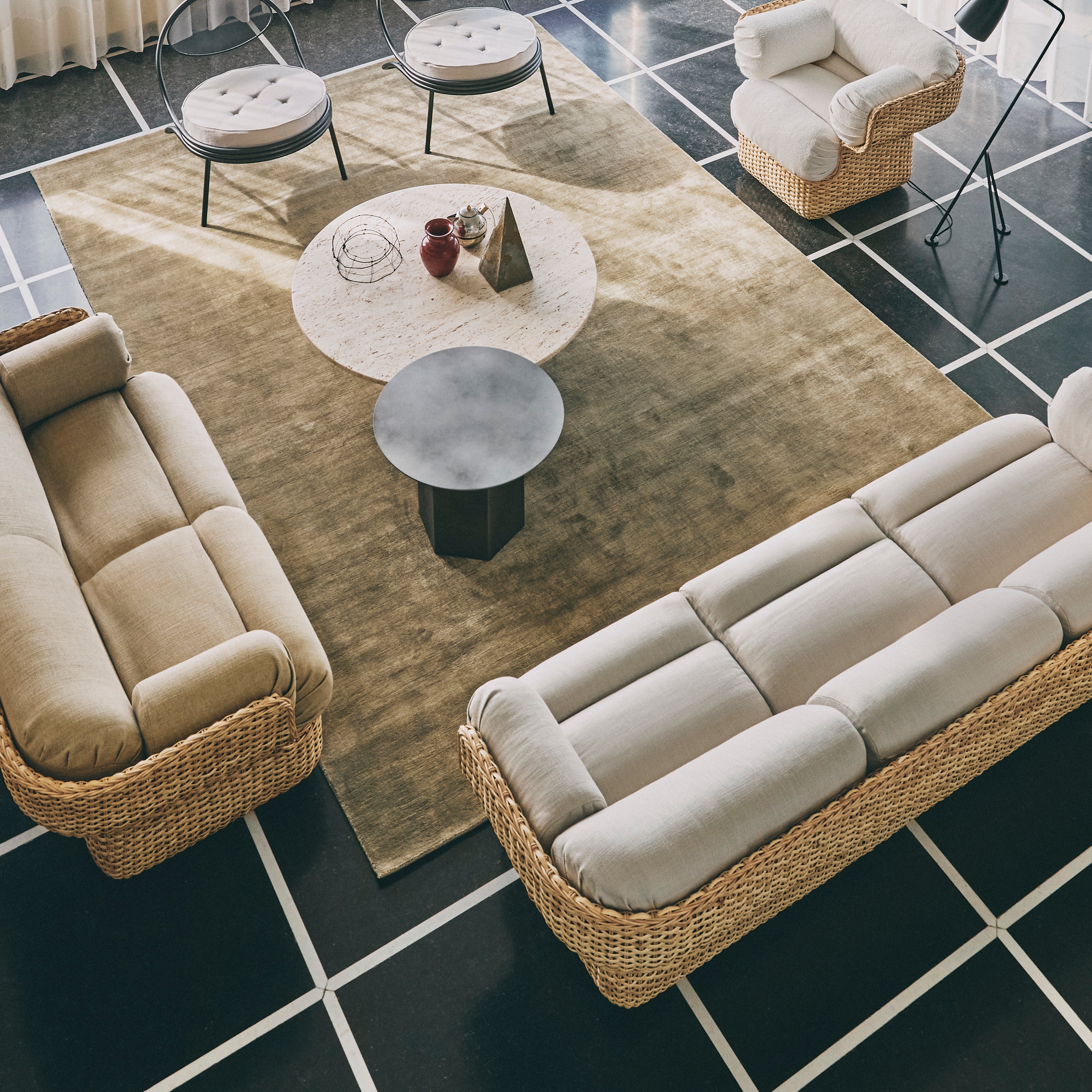 Basket 3 Seater Sofa: LS