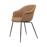 Bat Dining Chair: Conic Base + Fully Upholstered + Black Matt