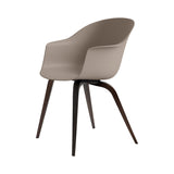 Bat Dining Chair: New Beige + Smoked Oak