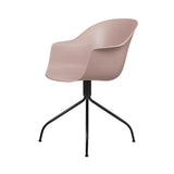 Bat Meeting Chair: Swivel Base + Black Matt + Sweet Pink + Felt Glides