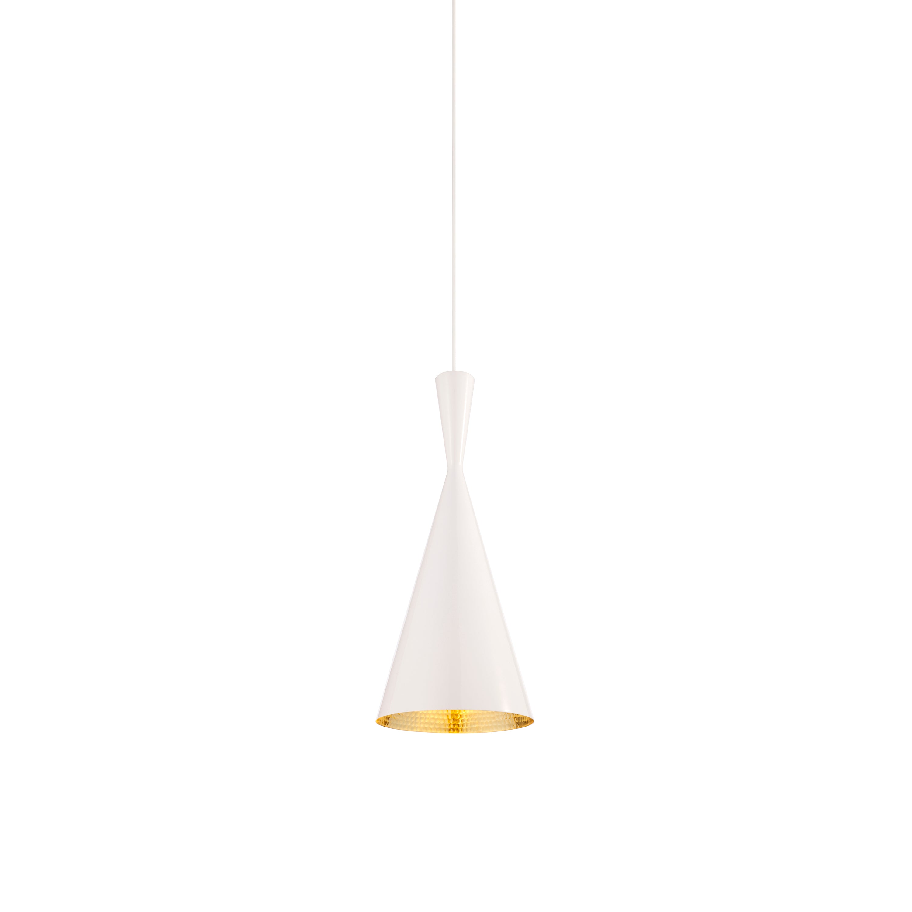 Beat Tall Pendant: White