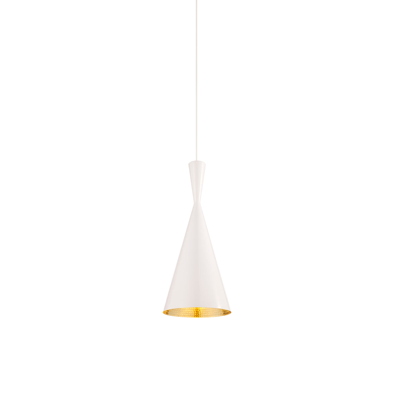 Beat Tall Pendant: White