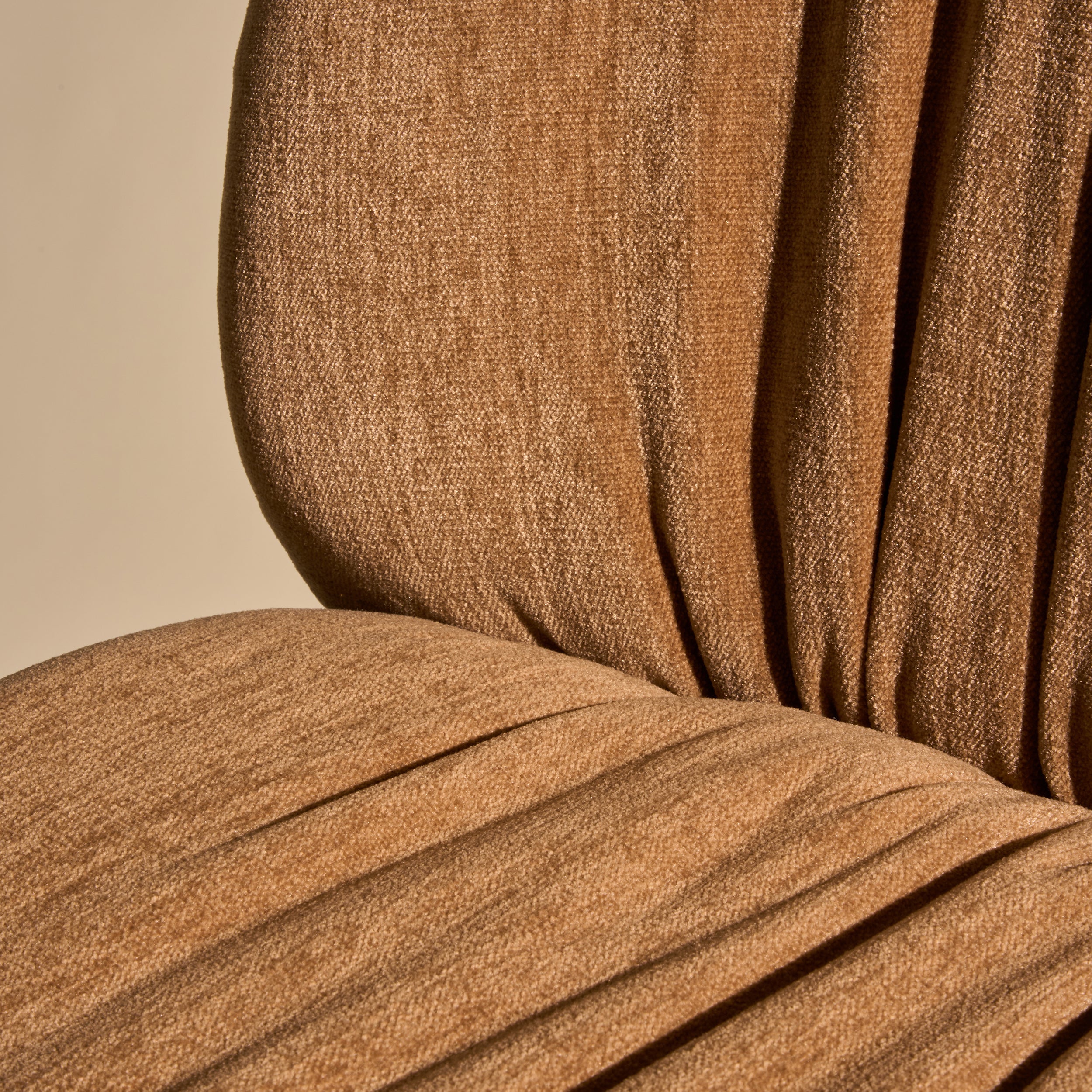 Beetle Soft Counter Chair: Conic Base + Front Upholstered