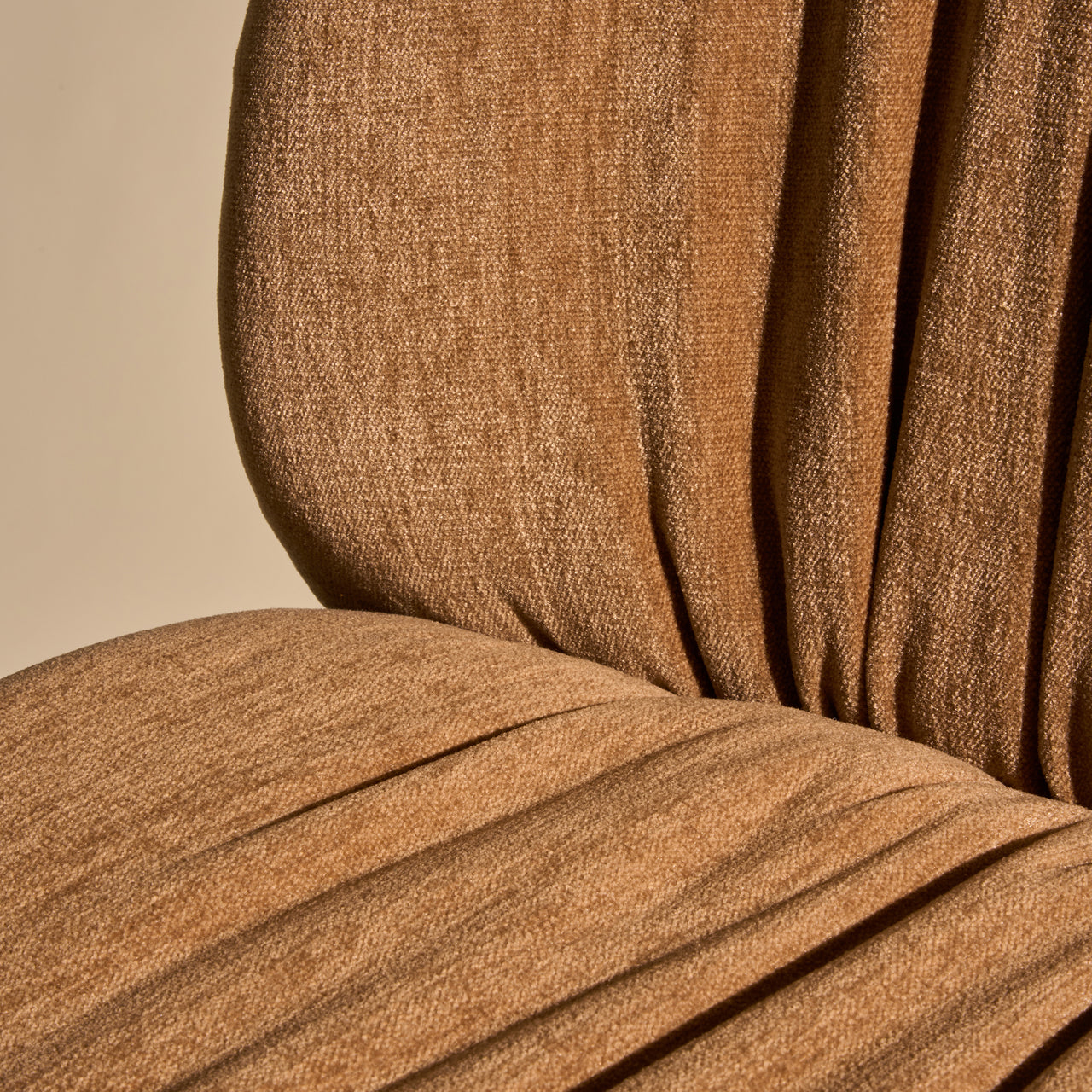 Beetle Soft Counter Chair: Conic Base + Front Upholstered