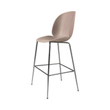 Beetle Bar + Counter Chair: Felt Glides + Bar + Sweet Pink + Black Chrome