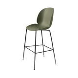 Beetle Bar + Counter Chair: Felt Glides + Bar + Fern Green + Black Matt