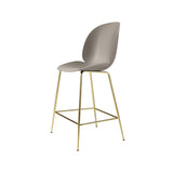 Beetle Bar + Counter Chair: Counter + New Beige + Brass Semi Matt