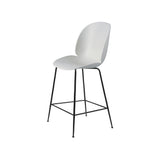 Beetle Bar + Counter Chair: Felt Glides + Counter + Lunar Grey + Black Matt