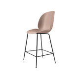 Beetle Bar + Counter Chair: Felt Glides + Counter + Sweet Pink + Black Matt