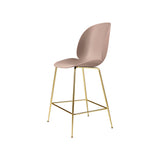 Beetle Bar + Counter Chair: Counter + Sweet Pink + Brass Semi Matt