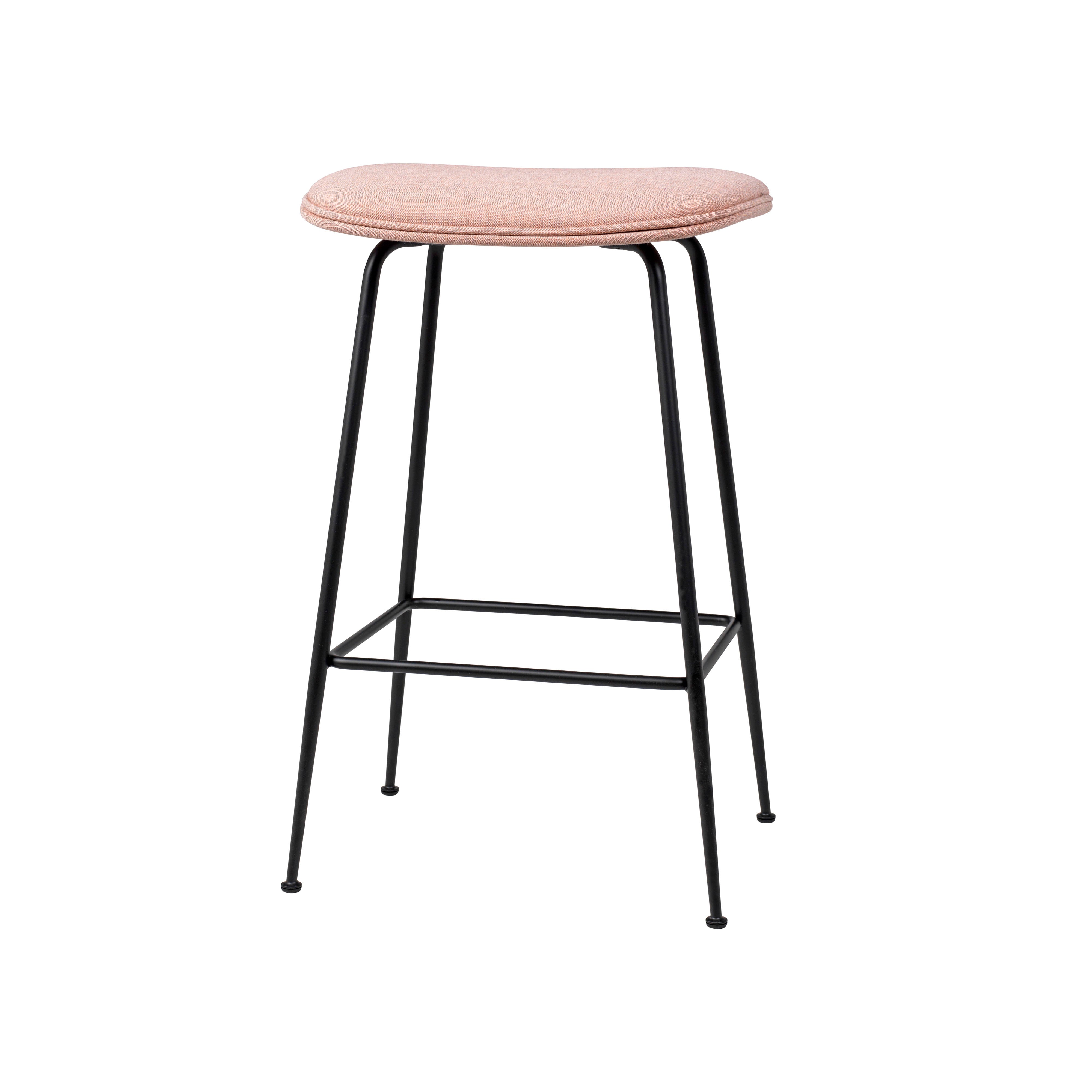 Beetle Bar + Counter Stool: Full Upholstery + Counter + Black Matt