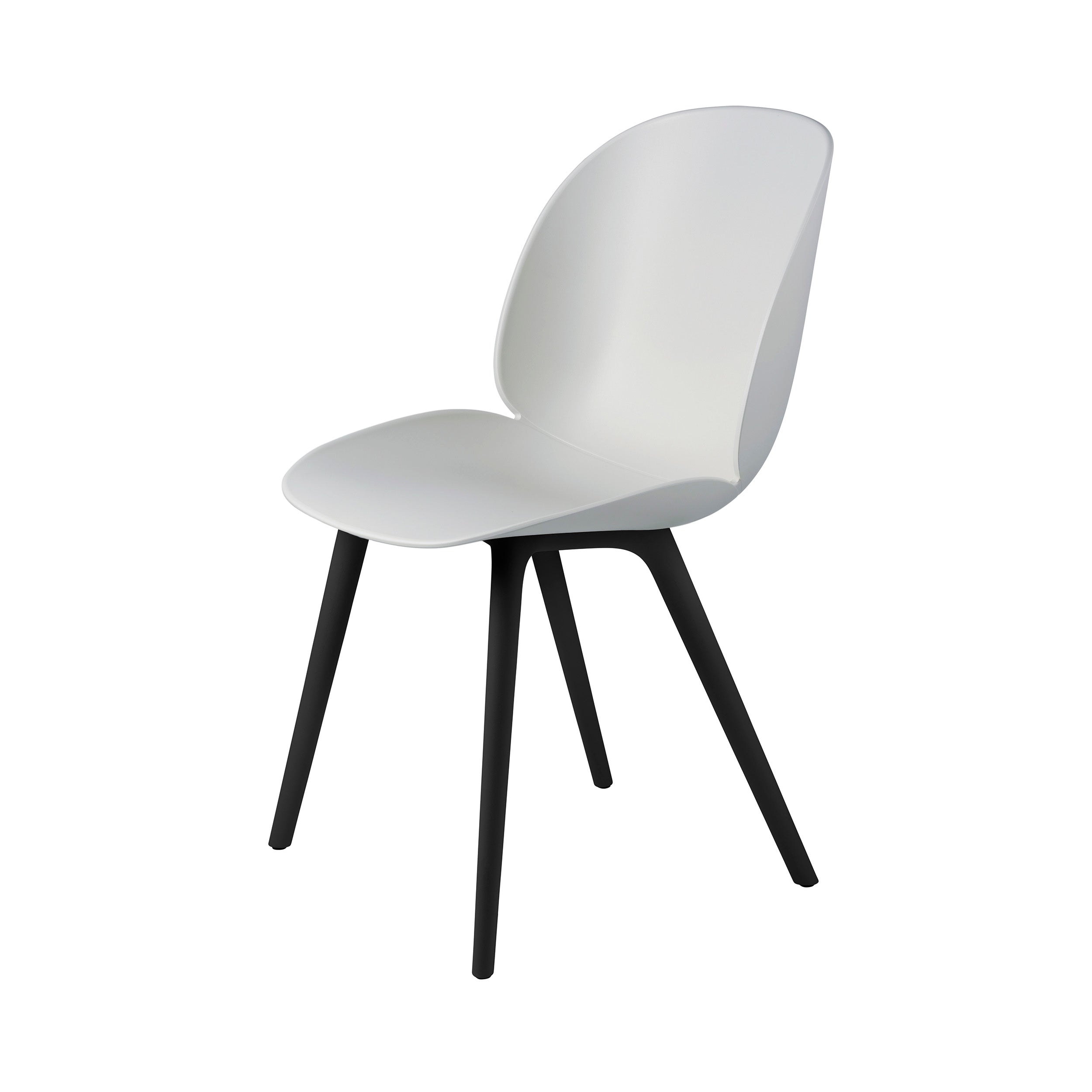 Beetle Dining Chair: Plastic Base + Lunar Grey
