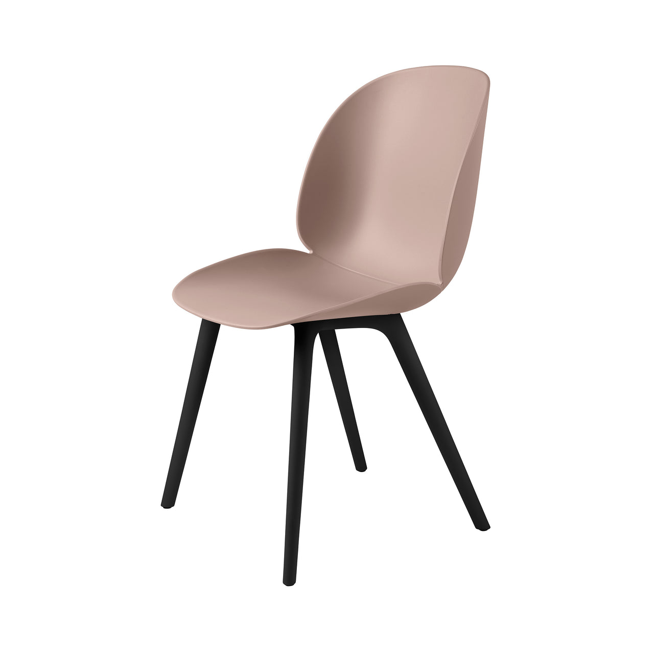 Beetle Dining Chair: Plastic Base + Sweet Pink