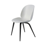 Beetle Dining Chair: Wood Base + Lunar Grey + Black Stained Beech