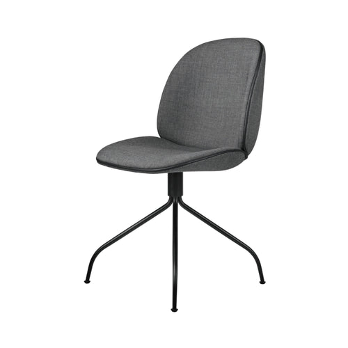 Beetle Meeting Chair: Swivel Base + Full Upholstery + Black Matt