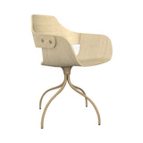 Showtime Chair with Swivel Base: Natural Ash + Beige