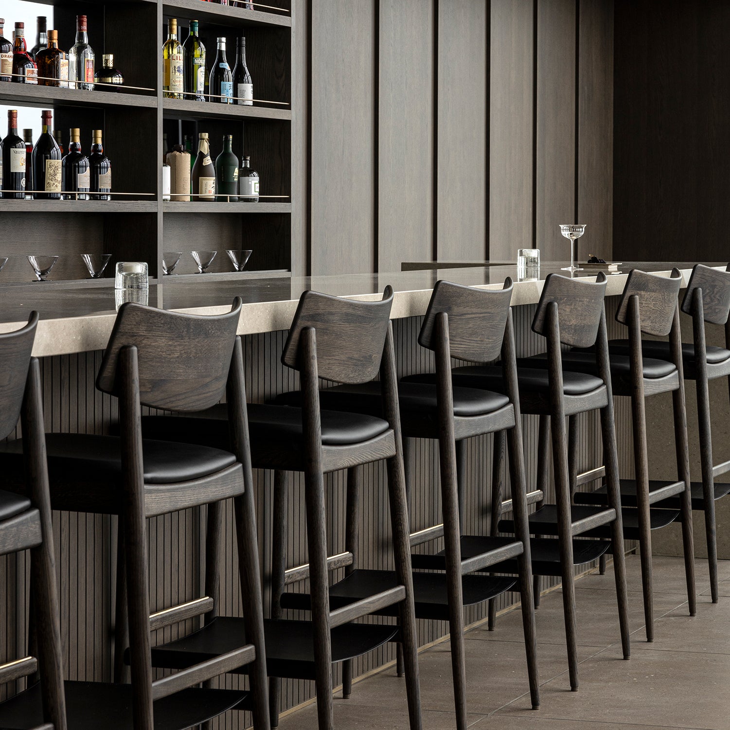 Bellustar Tokyo Bar Stool A-BS03: Upholstered