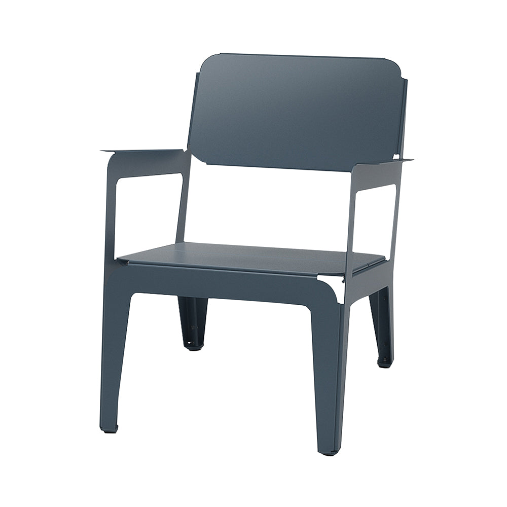 Bended Lounger: Grey Blue